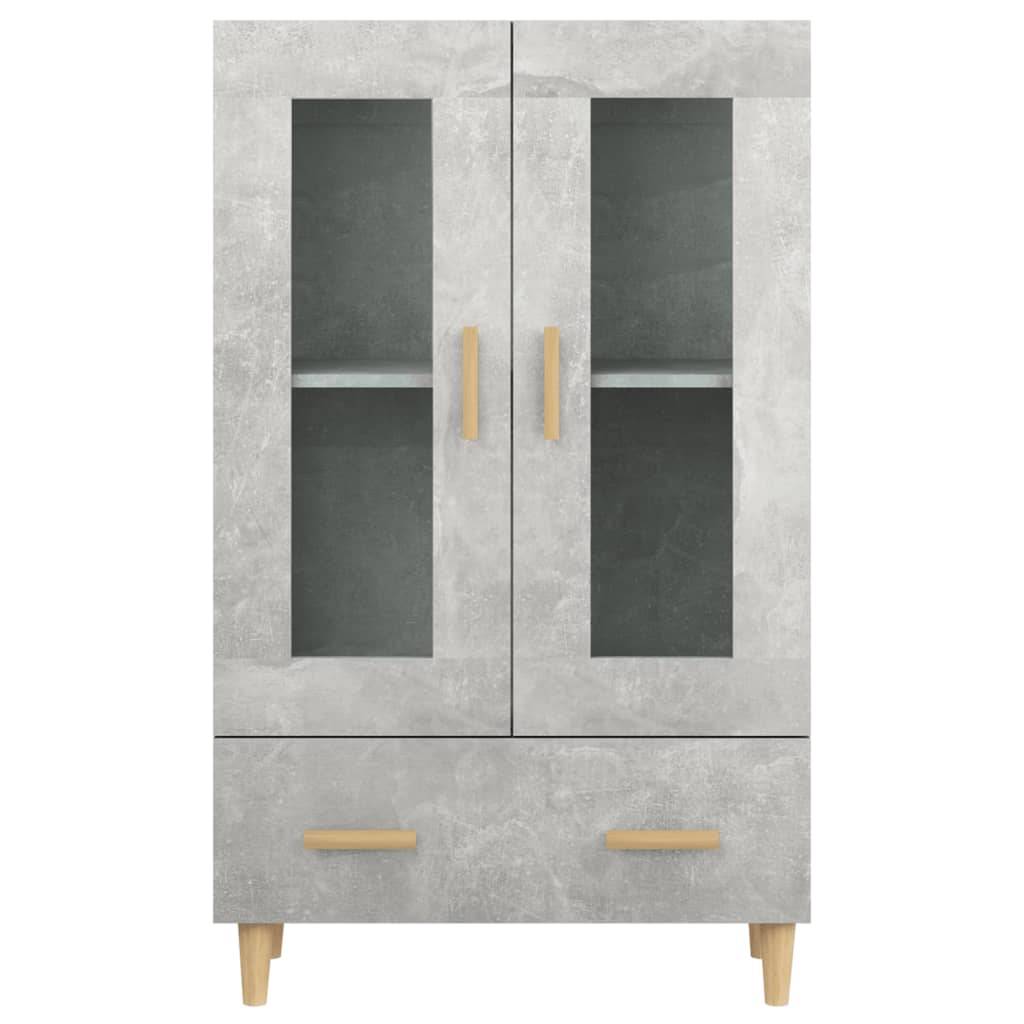 skab 70x31x115 cm konstrueret træ betongrå