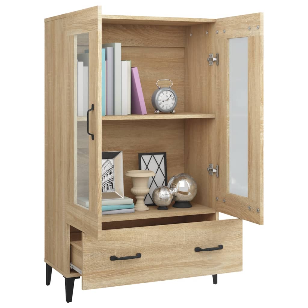 skab 70x31x115 cm konstrueret træ sonoma-eg