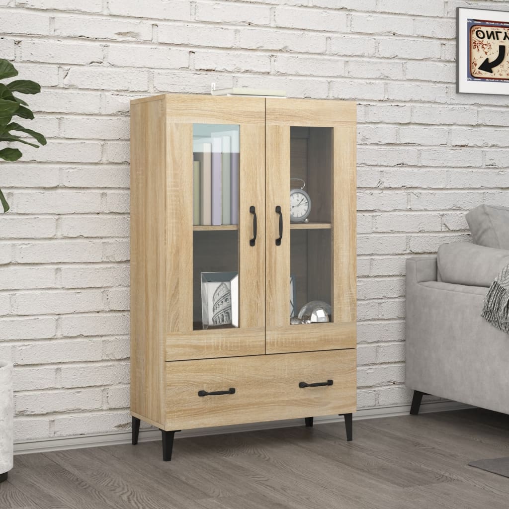 skab 70x31x115 cm konstrueret træ sonoma-eg