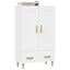 skab 70x31x115 cm konstrueret træ hvid