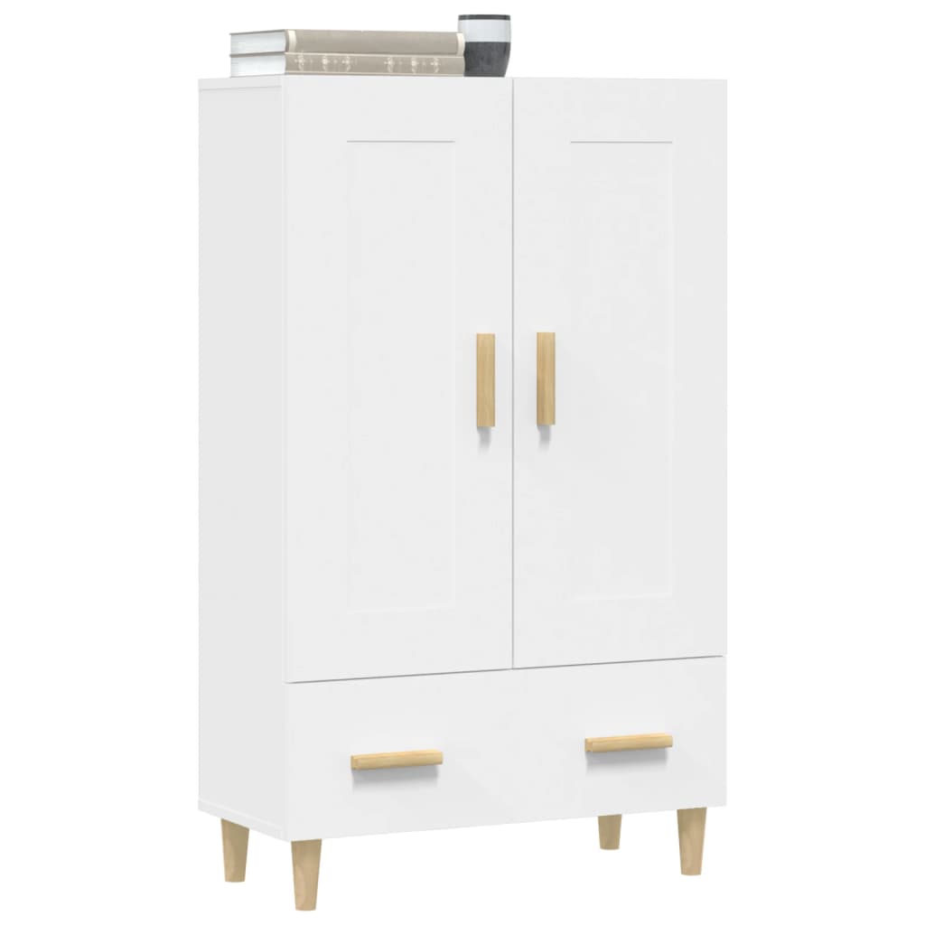 skab 70x31x115 cm konstrueret træ hvid