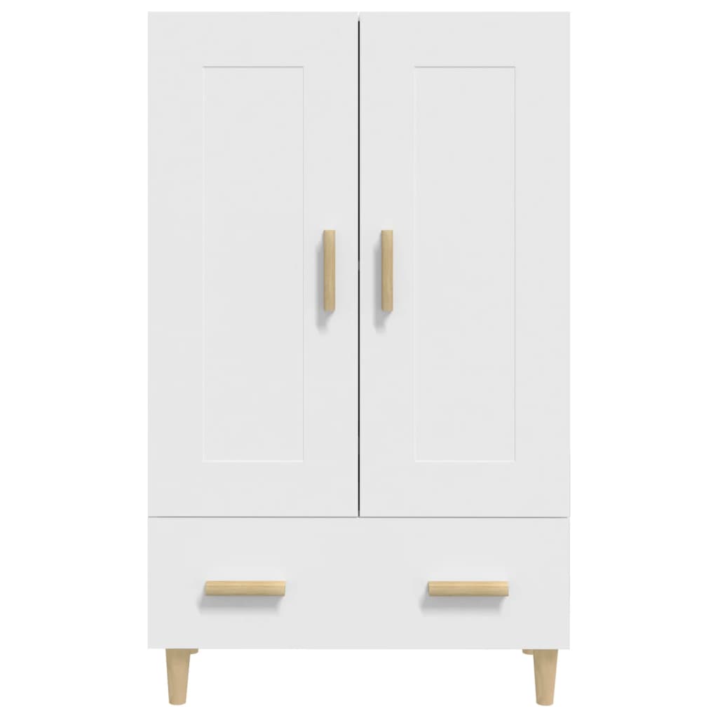 skab 70x31x115 cm konstrueret træ hvid