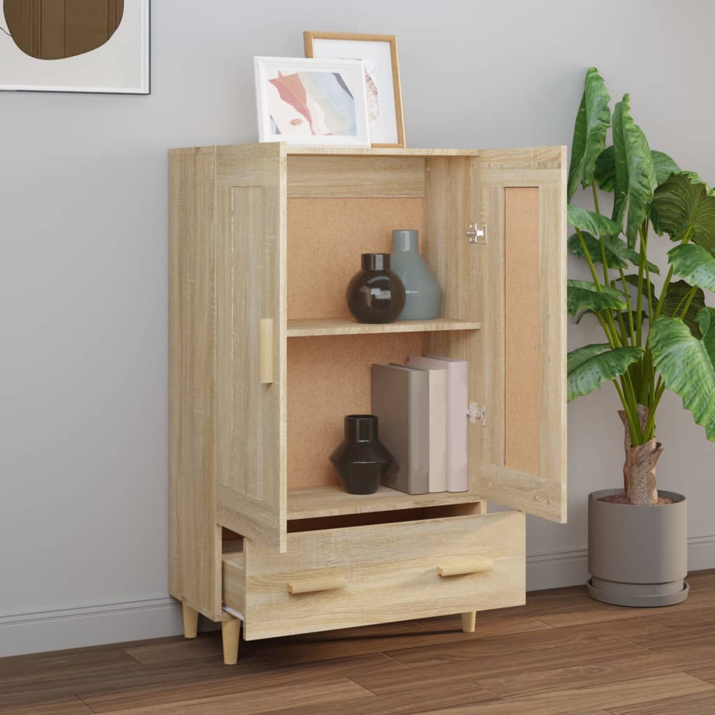 skab 70x31x115 cm konstrueret træ sonoma-eg
