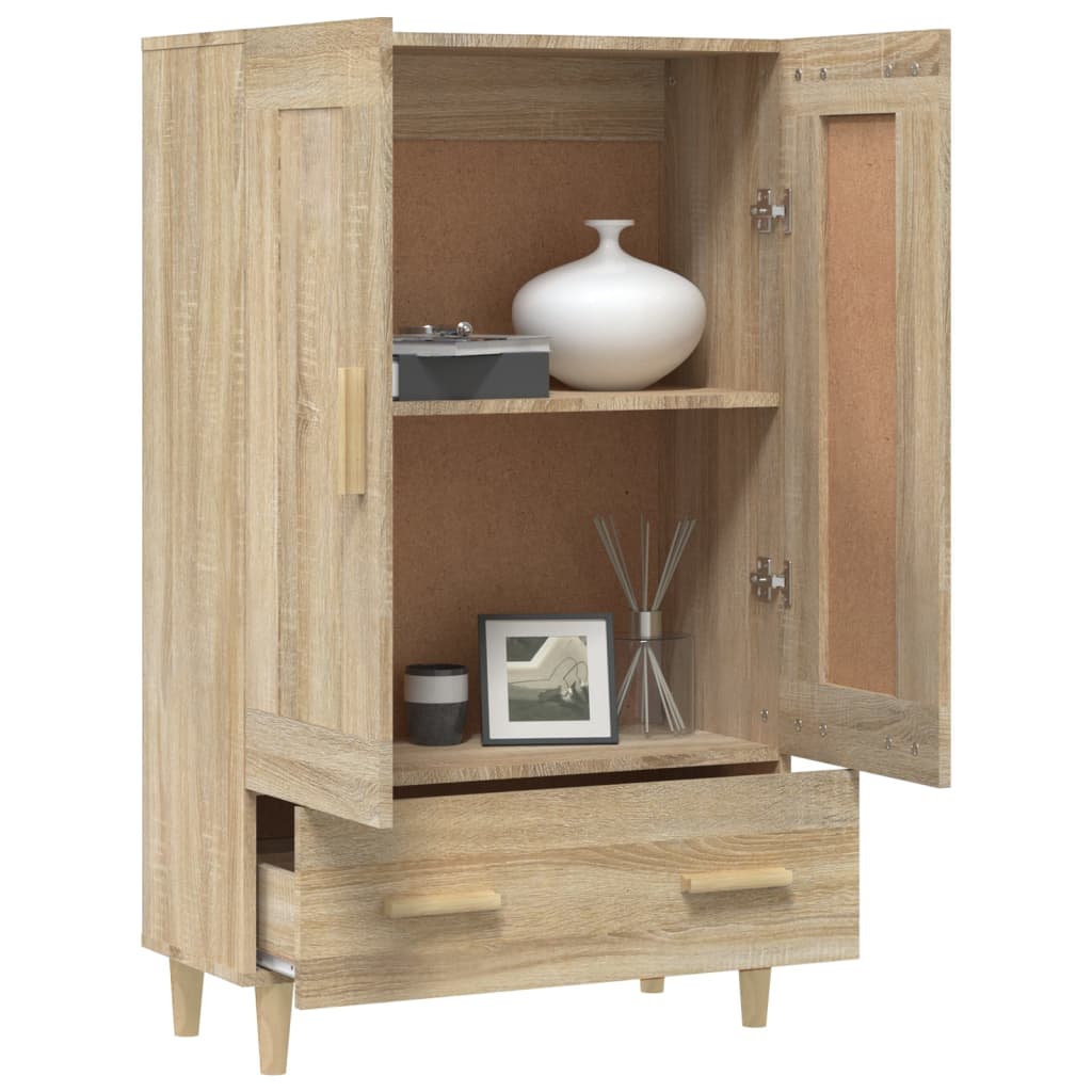 skab 70x31x115 cm konstrueret træ sonoma-eg