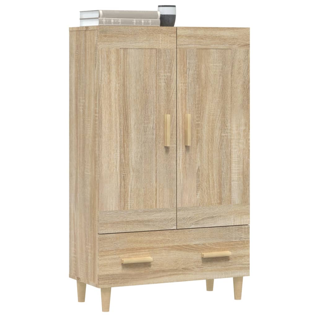 skab 70x31x115 cm konstrueret træ sonoma-eg