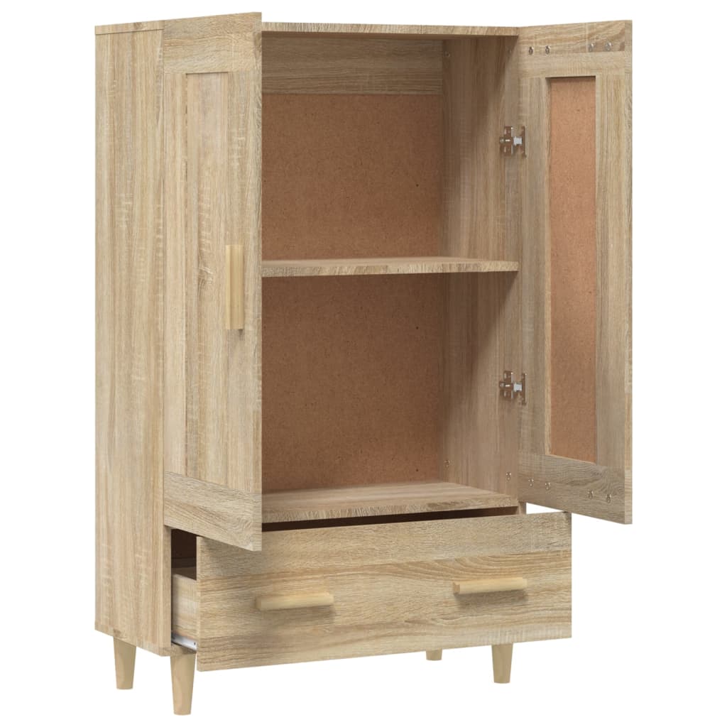 skab 70x31x115 cm konstrueret træ sonoma-eg