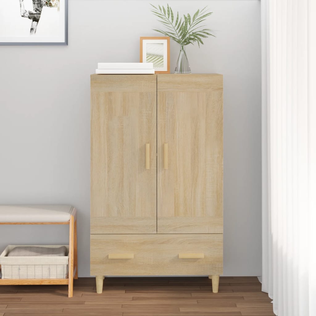 skab 70x31x115 cm konstrueret træ sonoma-eg