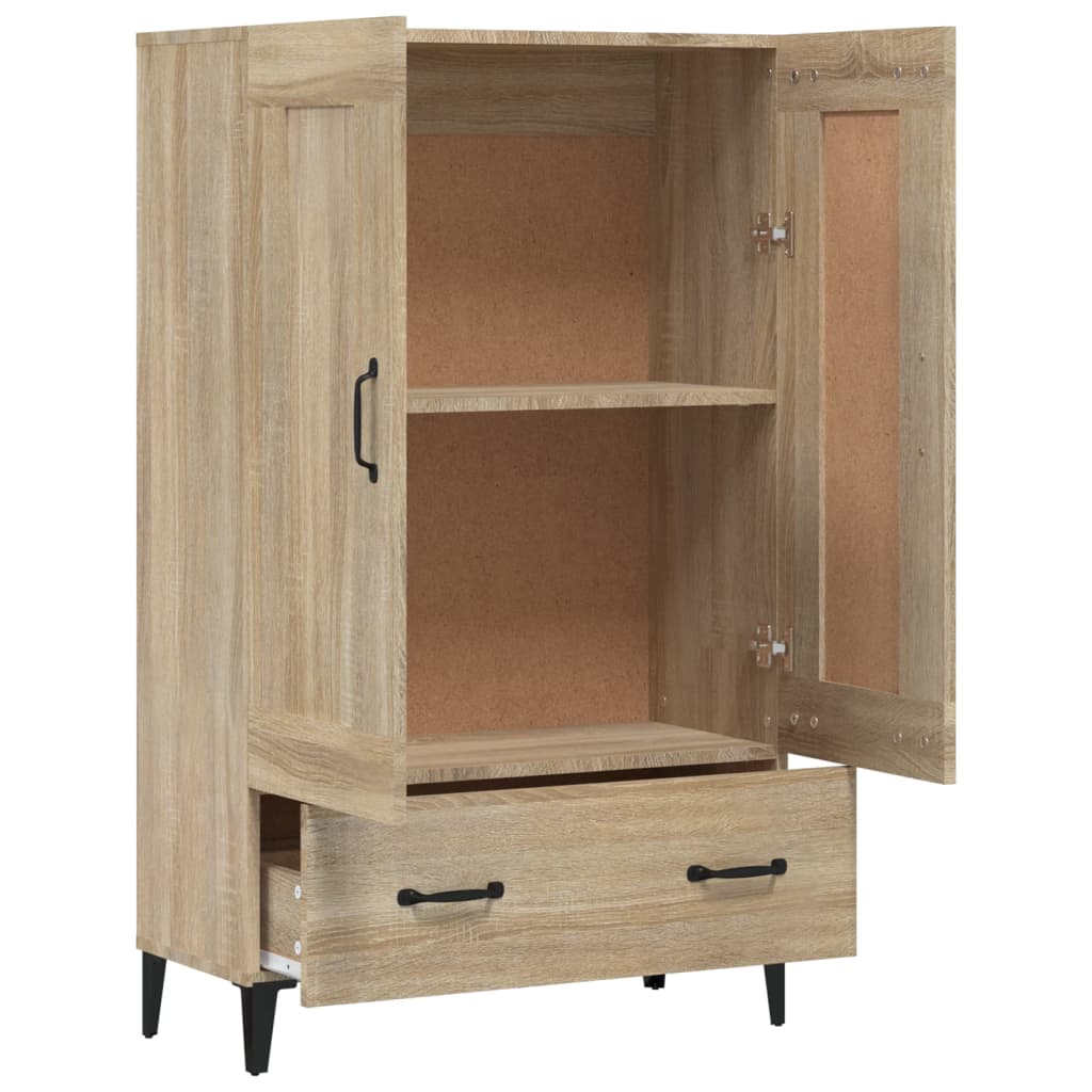 skab 70x31x115 cm konstrueret træ sonoma-eg