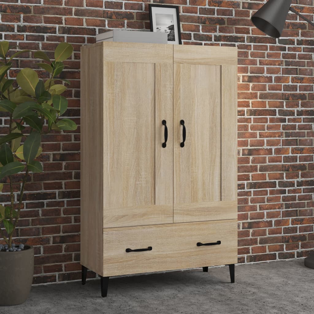 skab 70x31x115 cm konstrueret træ sonoma-eg