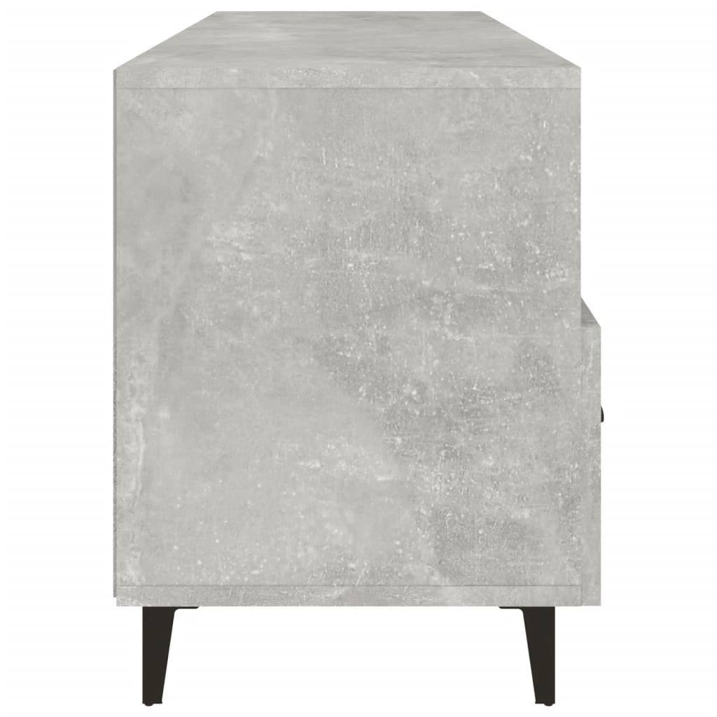 tv-bord 102x35x50 cm konstrueret træ betongrå