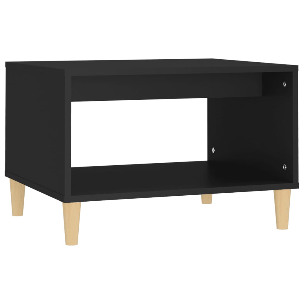 sofabord 60x50x40 cm konstrueret træ sort