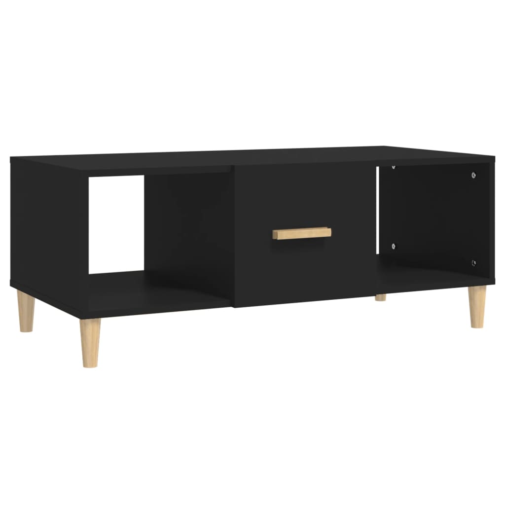 sofabord 102x50x40 cm konstrueret træ sort