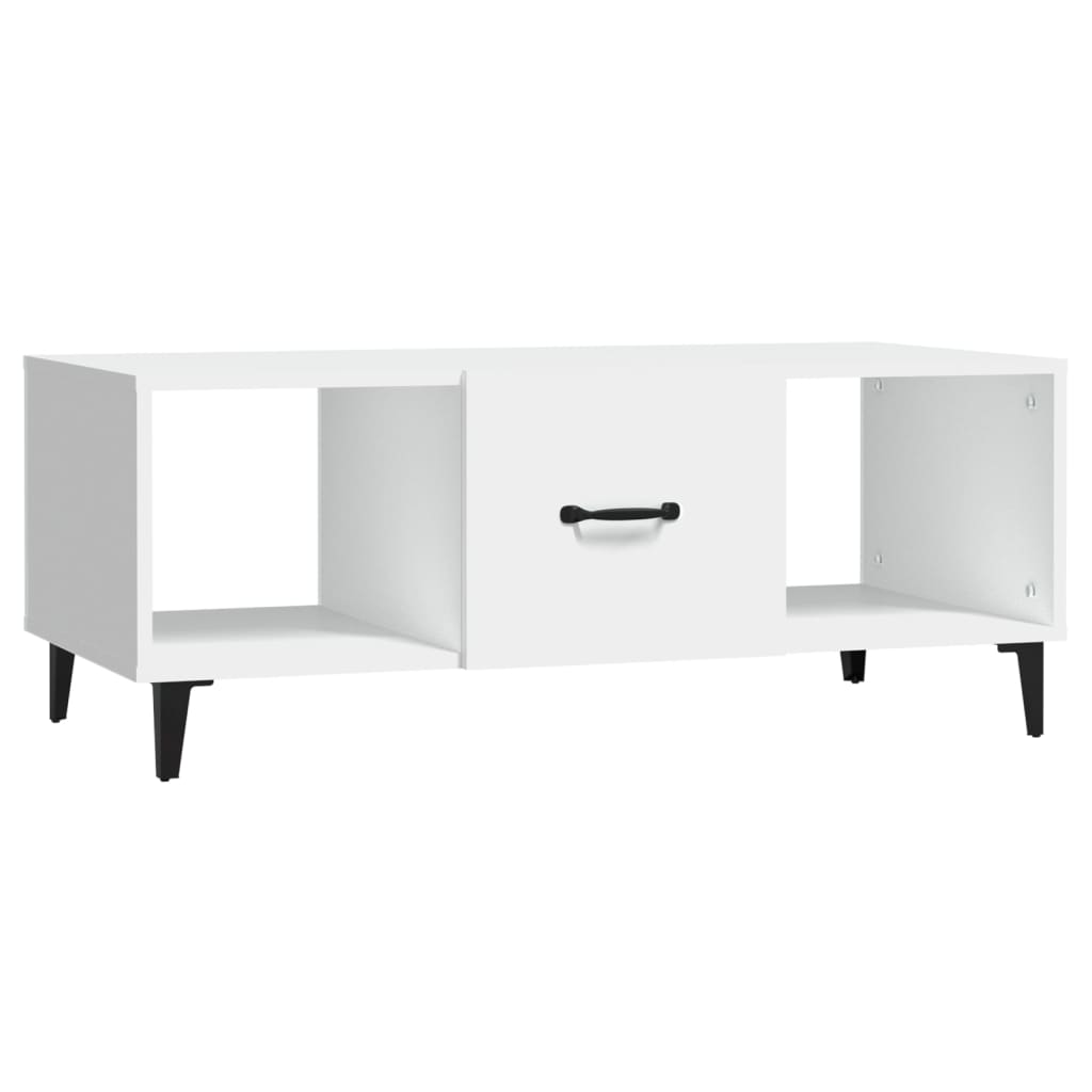 sofabord 102x50x40 cm konstrueret træ hvid