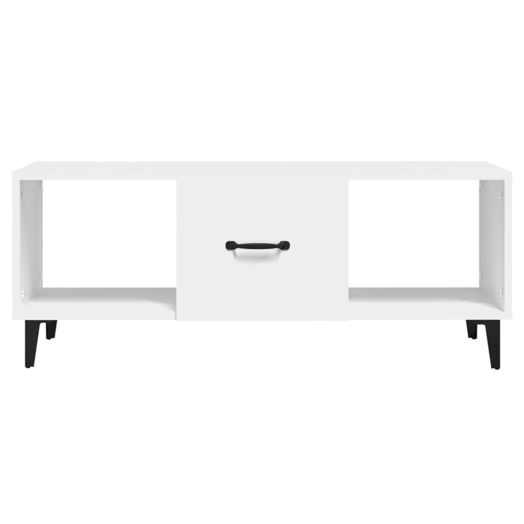 sofabord 102x50x40 cm konstrueret træ hvid