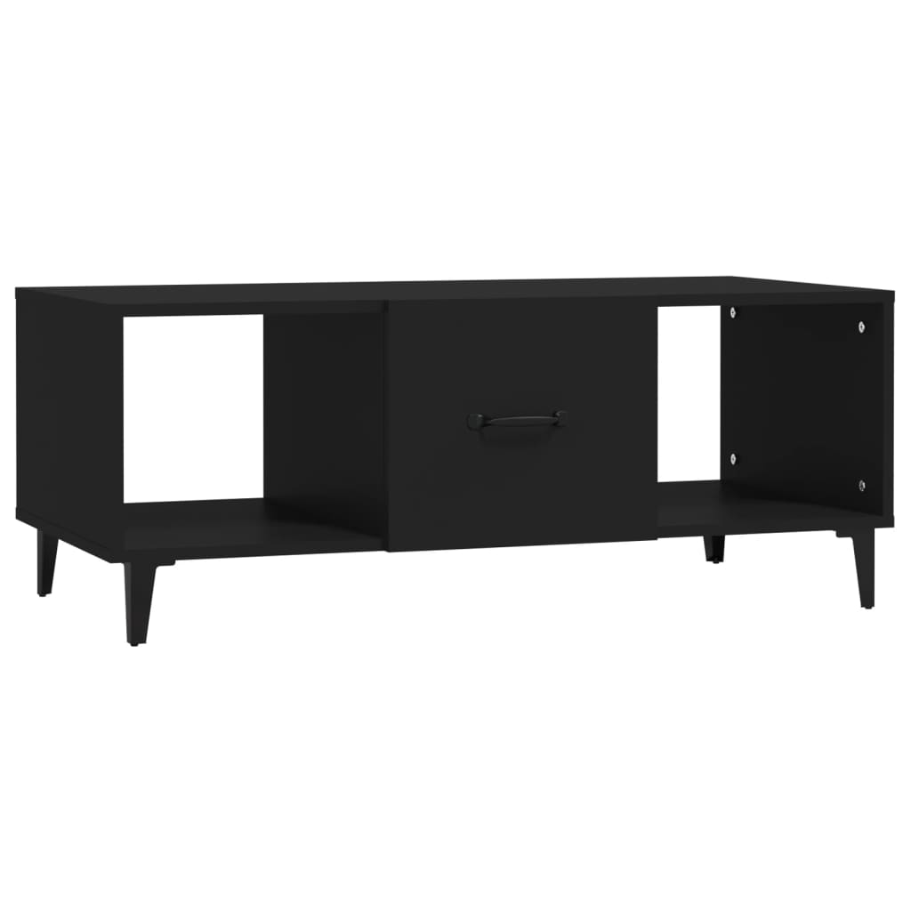 sofabord 102x50x40 cm konstrueret træ sort