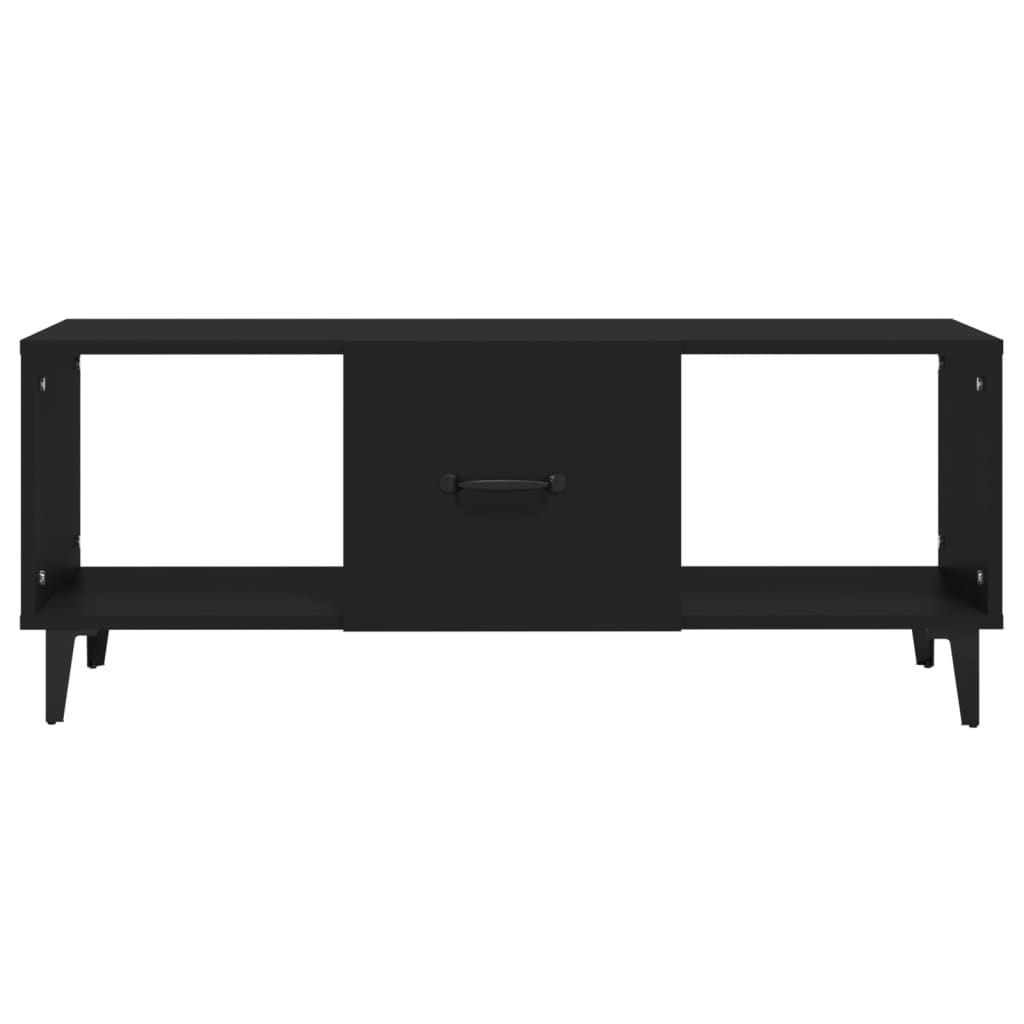 sofabord 102x50x40 cm konstrueret træ sort