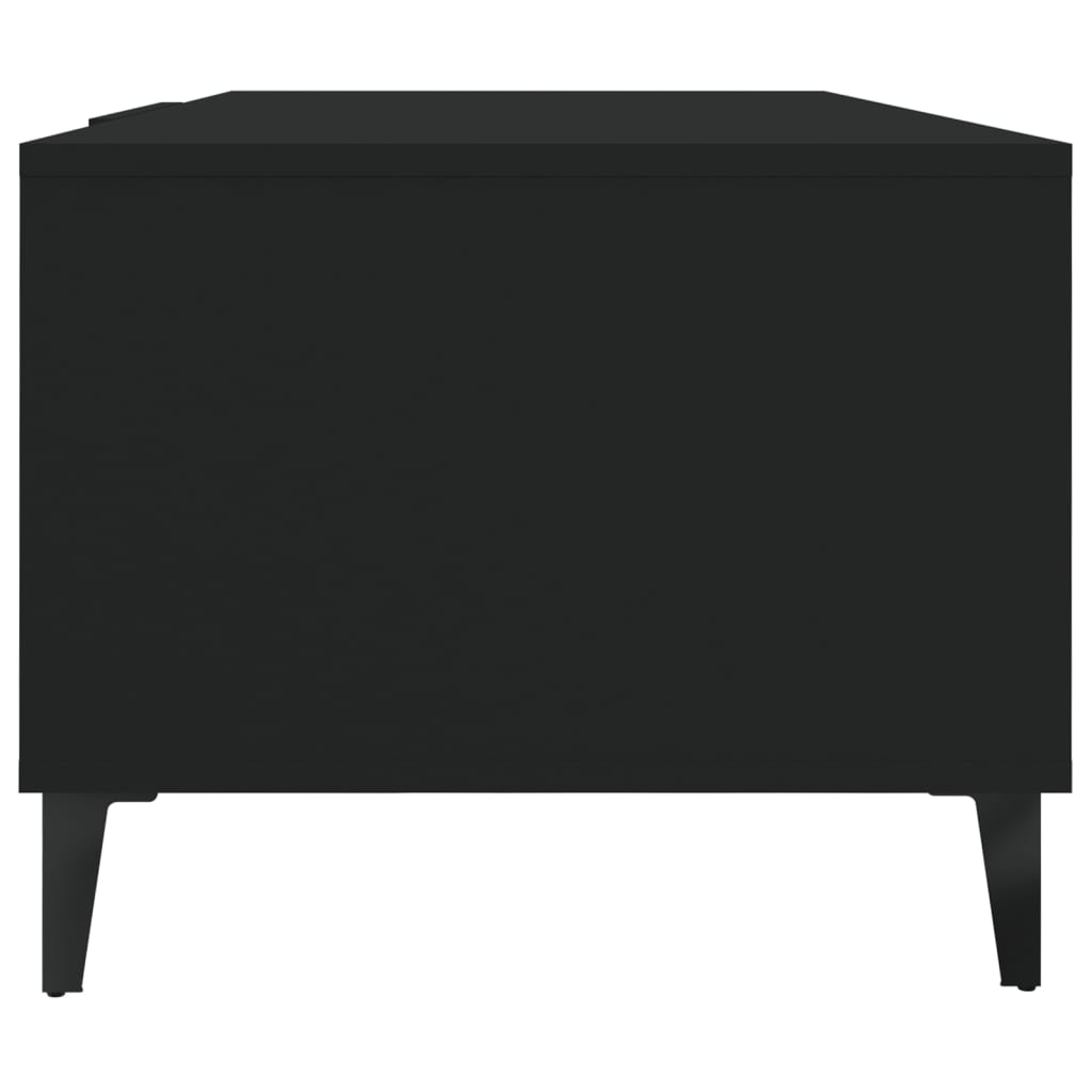sofabord 102x50x40 cm konstrueret træ sort