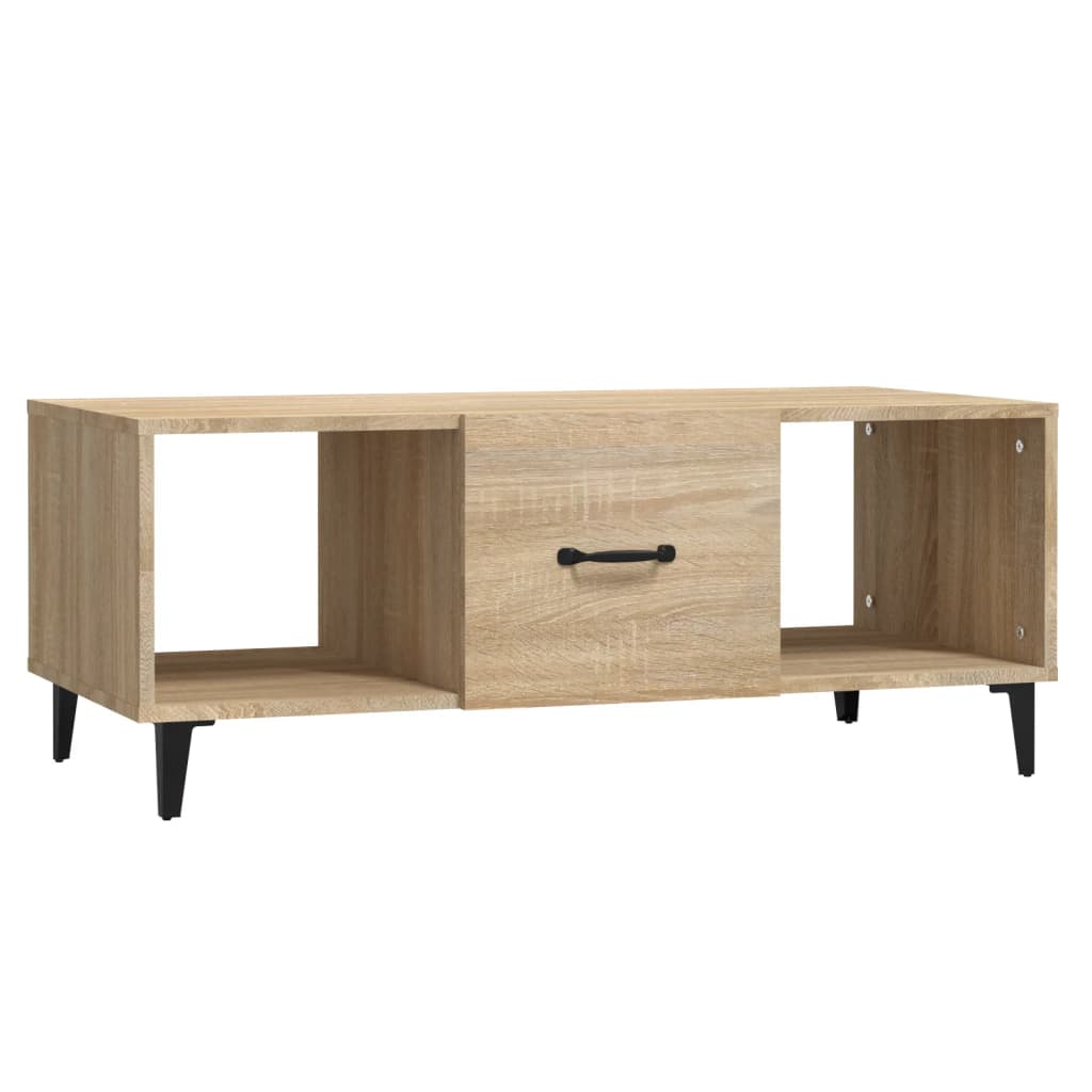 sofabord 102x50x40 cm konstrueret træ sonoma-eg