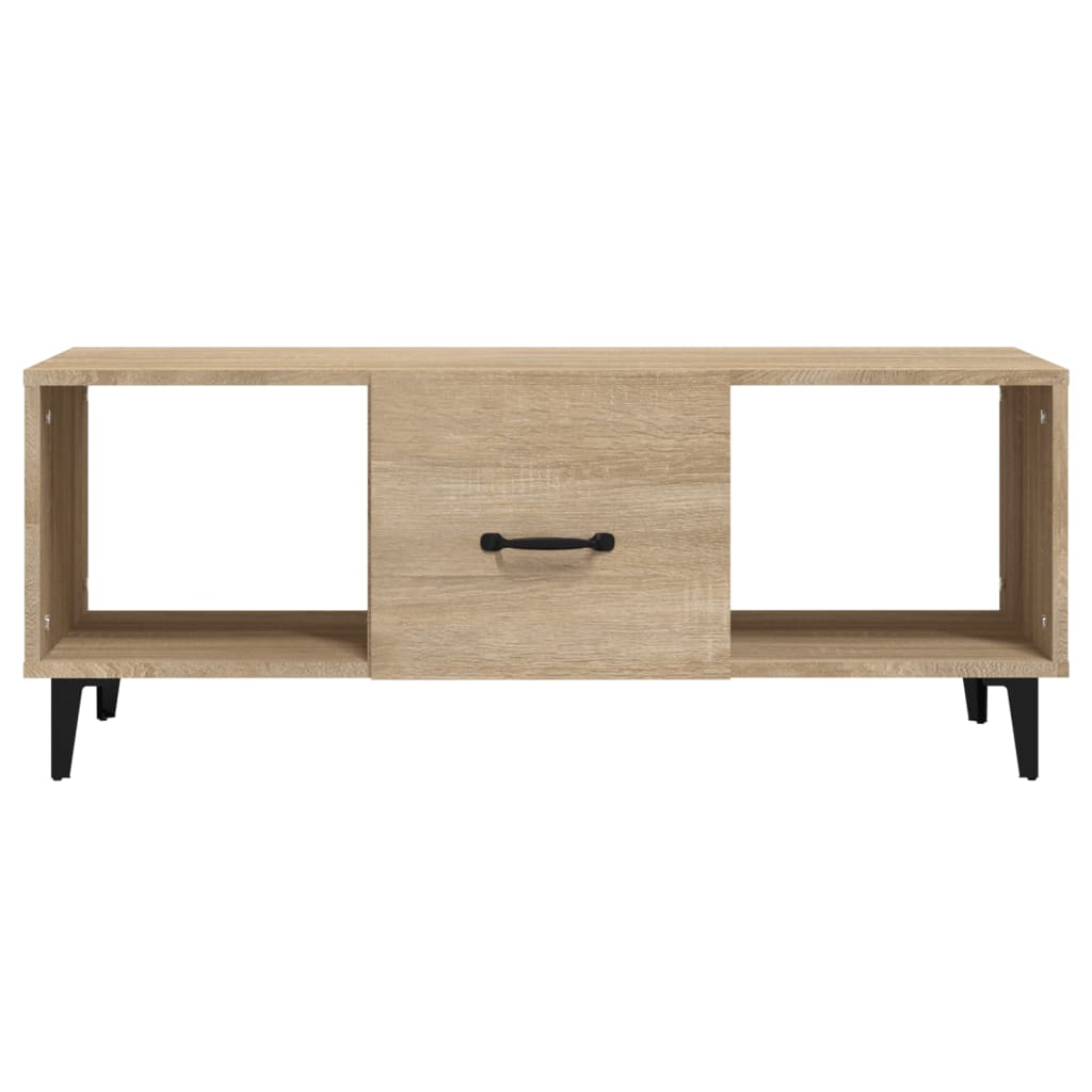sofabord 102x50x40 cm konstrueret træ sonoma-eg