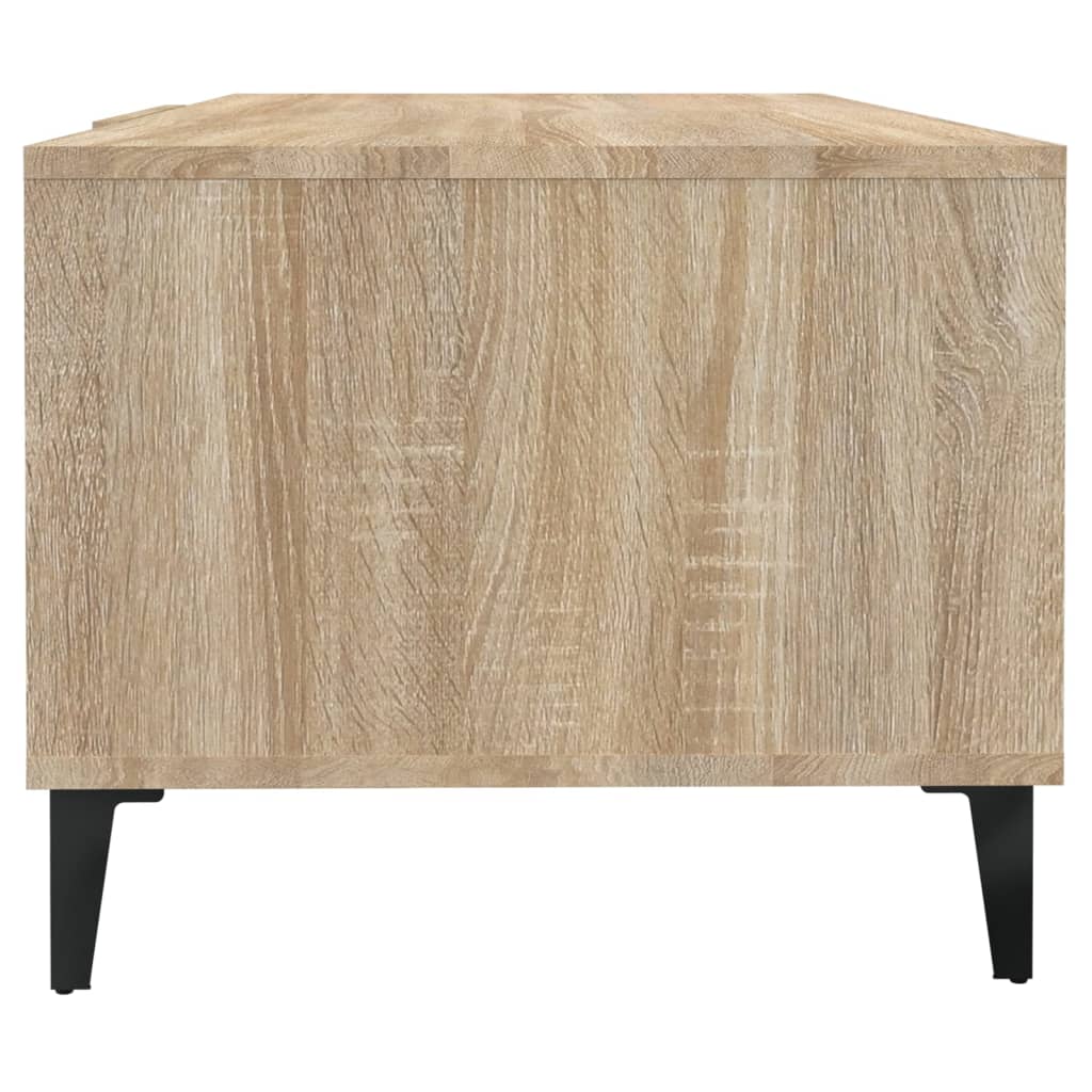 sofabord 102x50x40 cm konstrueret træ sonoma-eg
