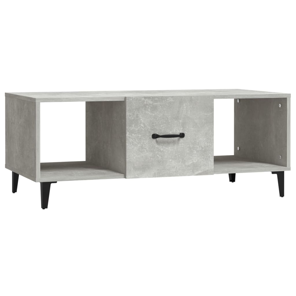 sofabord 102x50x40 cm konstrueret træ betongrå