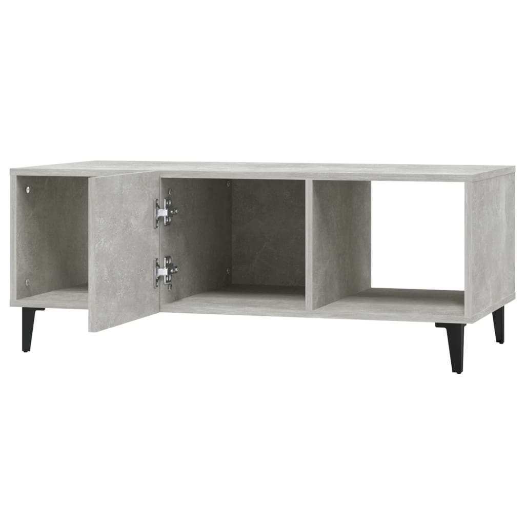 sofabord 102x50x40 cm konstrueret træ betongrå