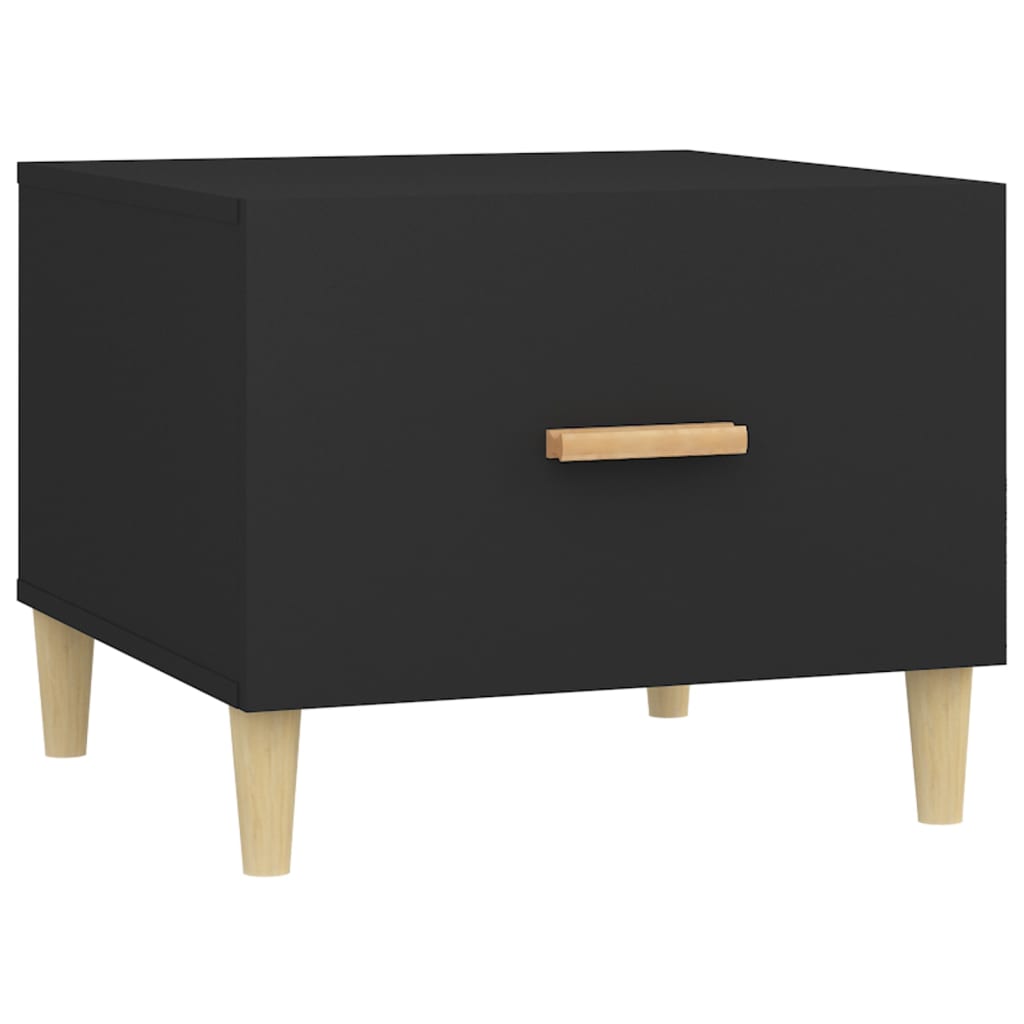 sofaborde 2 stk. 50x50x40 cm konstrueret træ sort