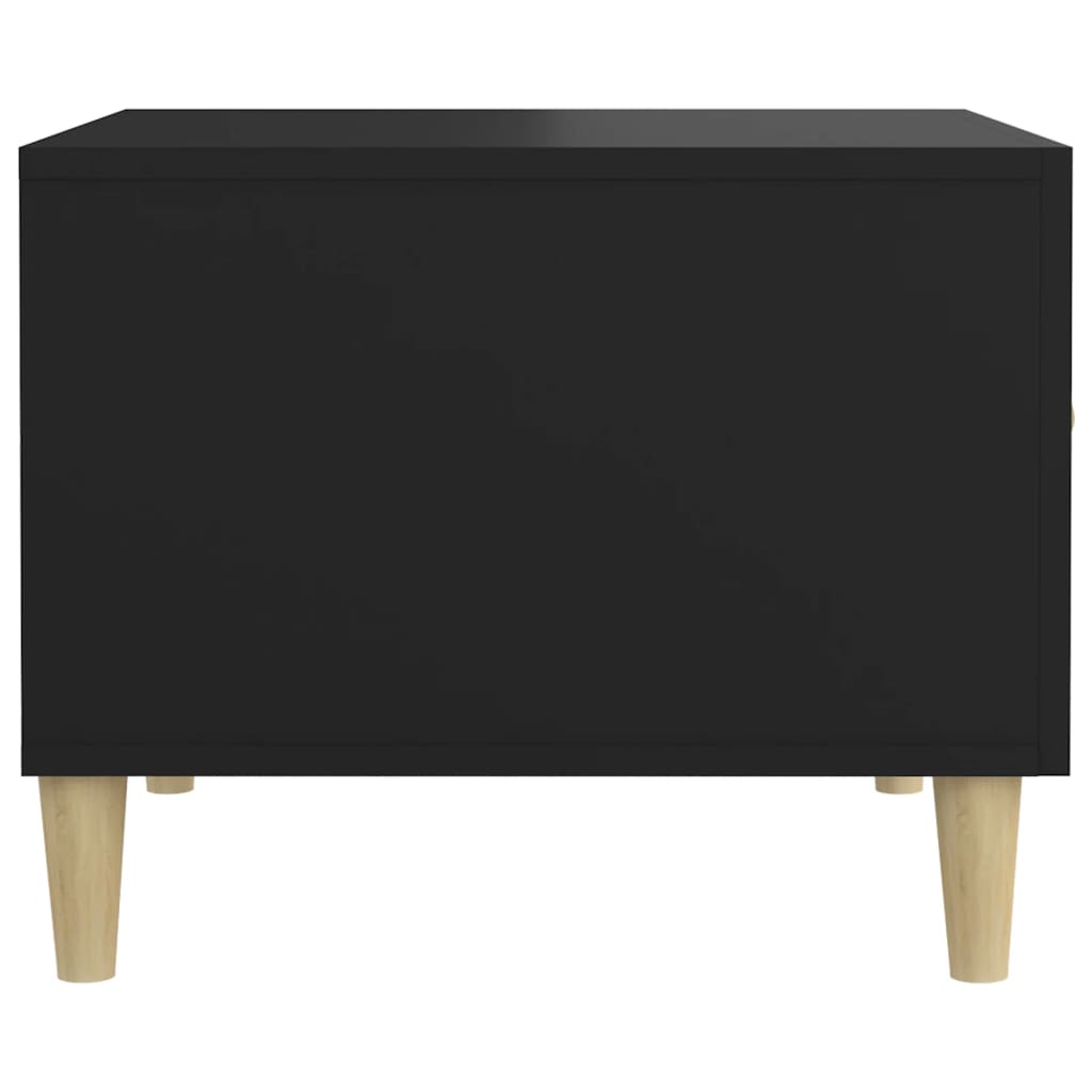 sofaborde 2 stk. 50x50x40 cm konstrueret træ sort