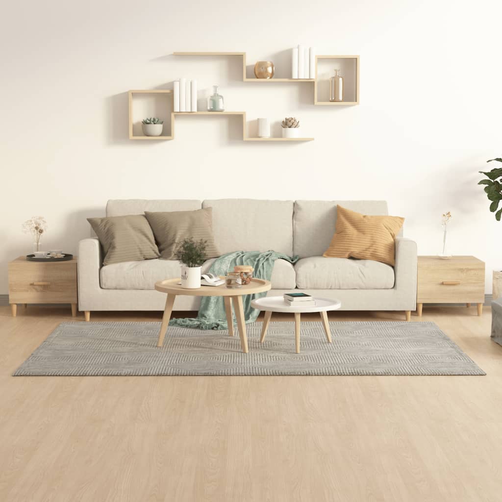 sofaborde 2 stk. 50x50x40 cm konstrueret træ sonoma-eg