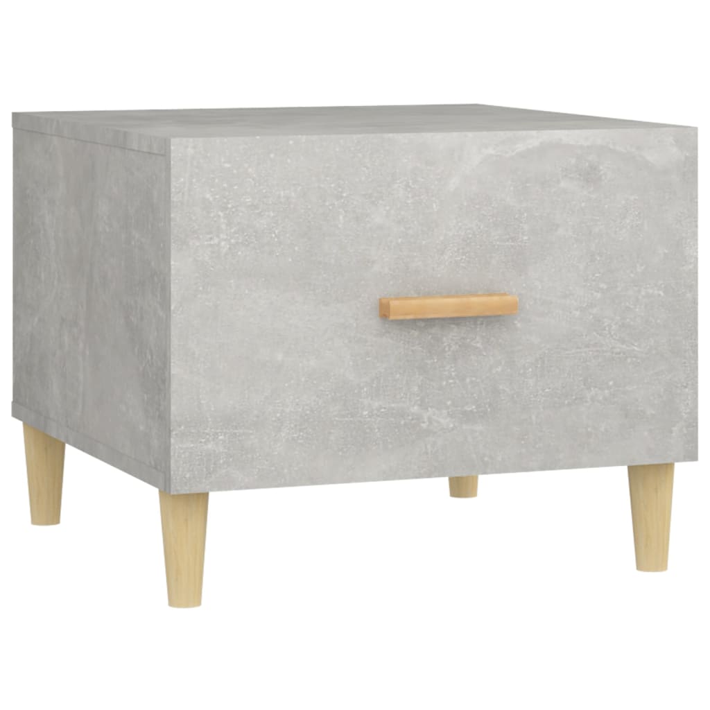 sofaborde 2 stk. 50x50x40 cm konstrueret træ betongrå