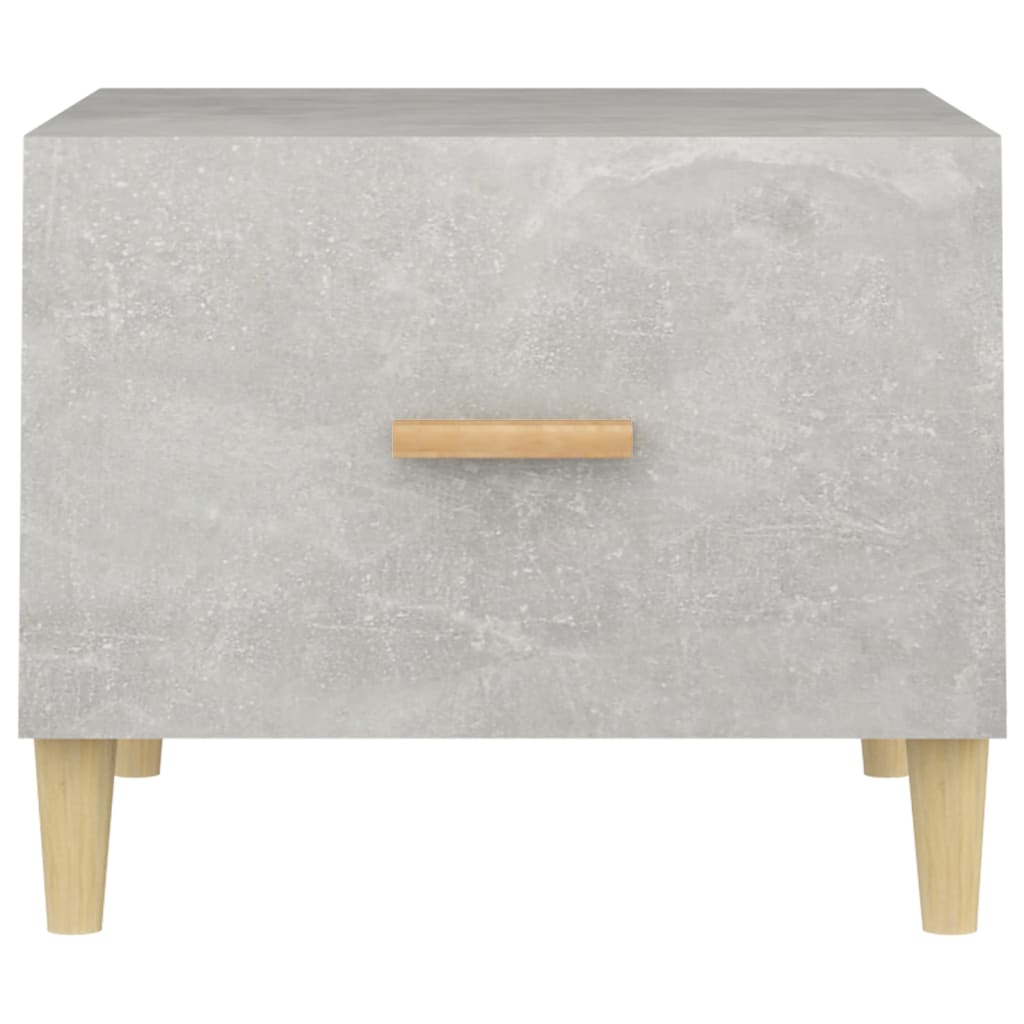 sofaborde 2 stk. 50x50x40 cm konstrueret træ betongrå