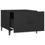 sofabord med metalben 2 stk. 50x50x40 cm sort