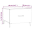 sofabord med metalben 2 stk. 50x50x40 cm sonoma-eg