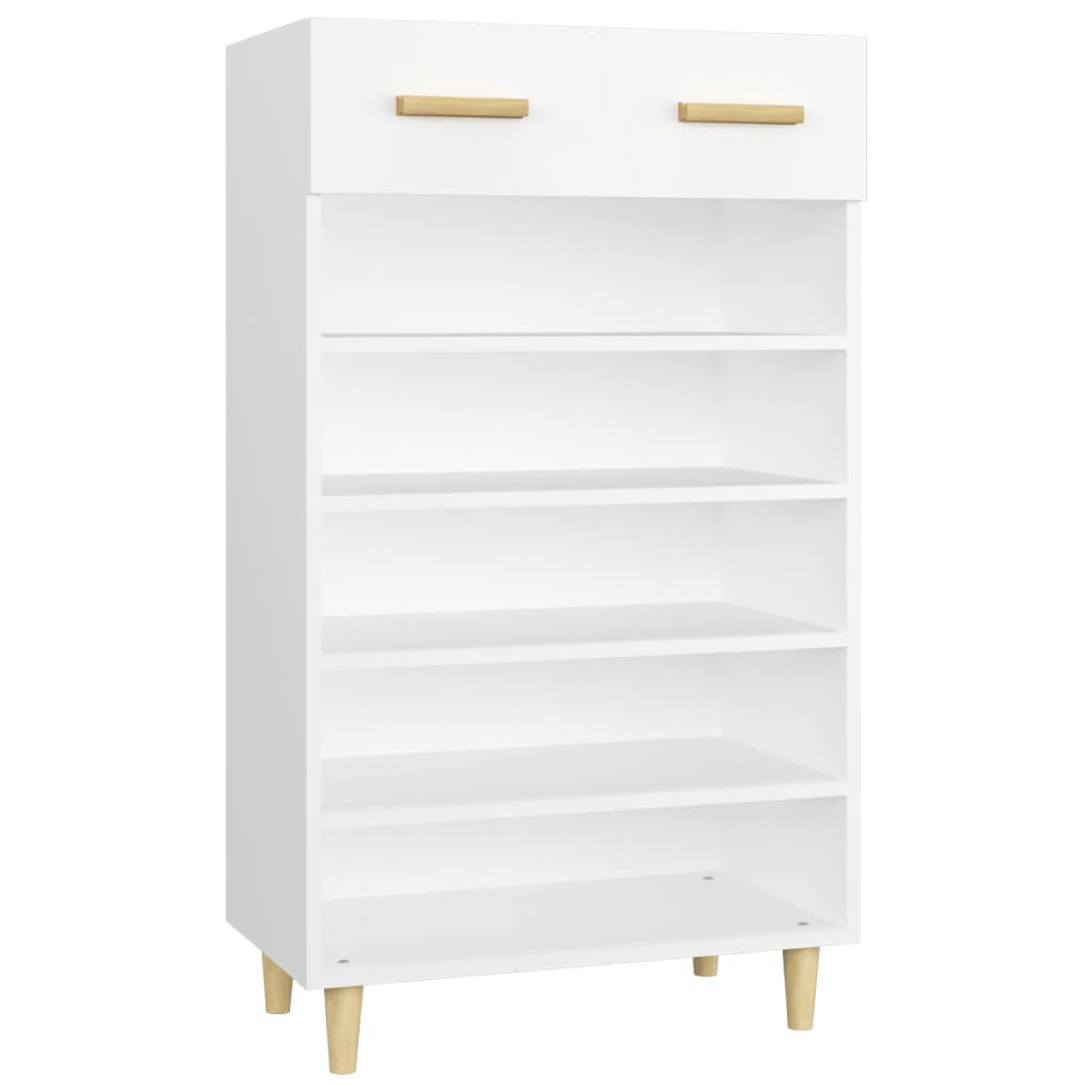 skoreol 60x35x105 cm konstrueret træ hvid