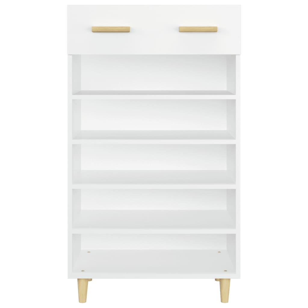 skoreol 60x35x105 cm konstrueret træ hvid