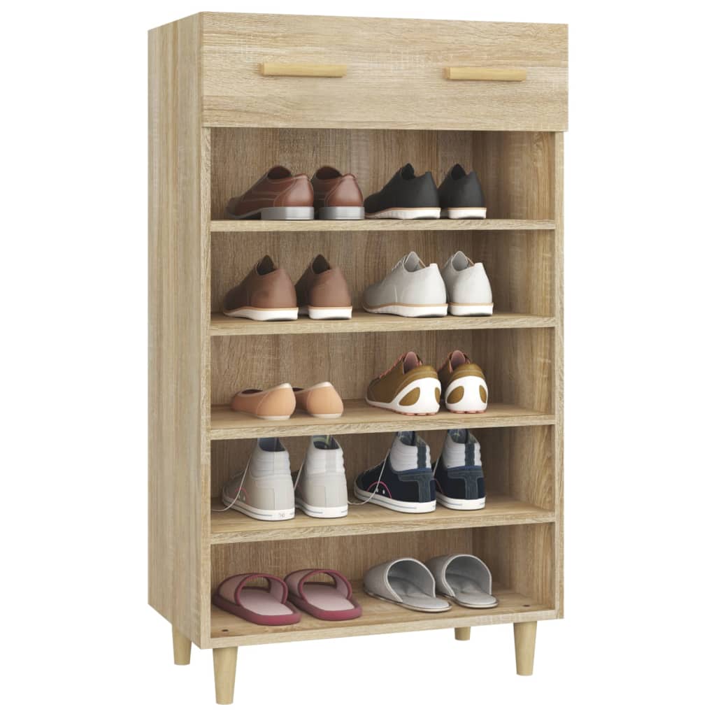 skoreol 60x35x105 cm konstrueret træ sonoma-eg
