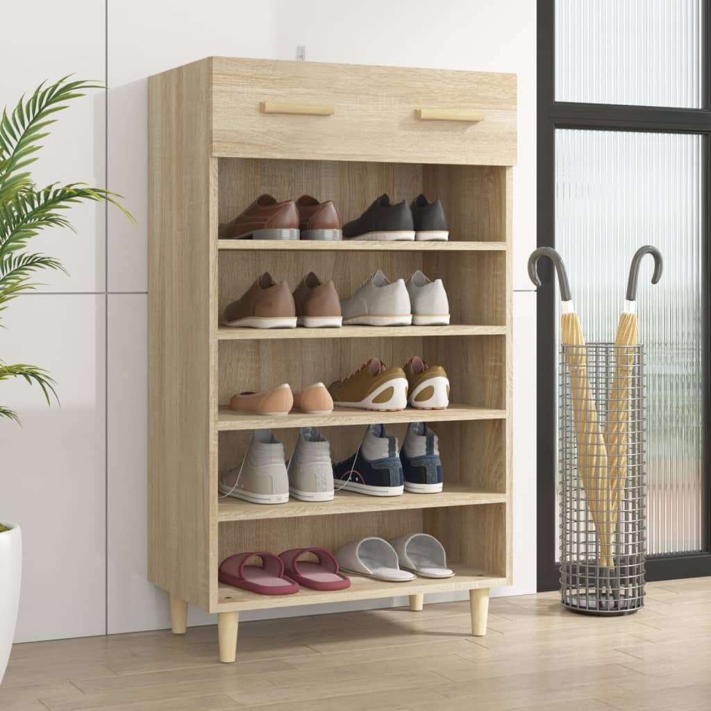 skoreol 60x35x105 cm konstrueret træ sonoma-eg