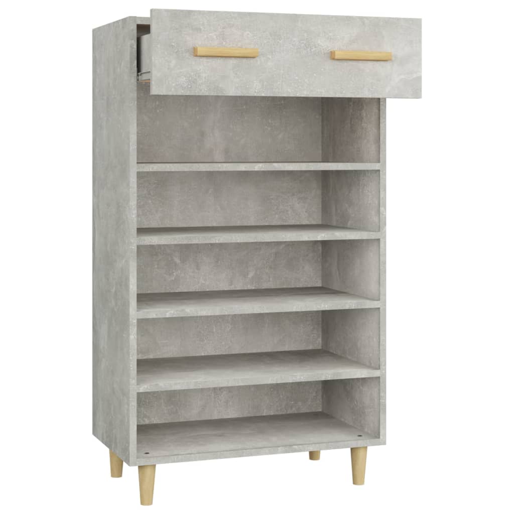 skoreol 60x35x105 cm konstrueret træ betongrå
