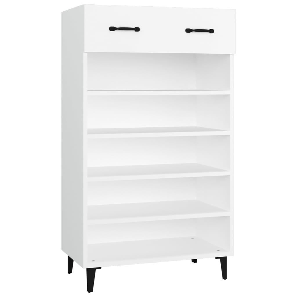 skoreol 60x35x105 cm konstrueret træ hvid