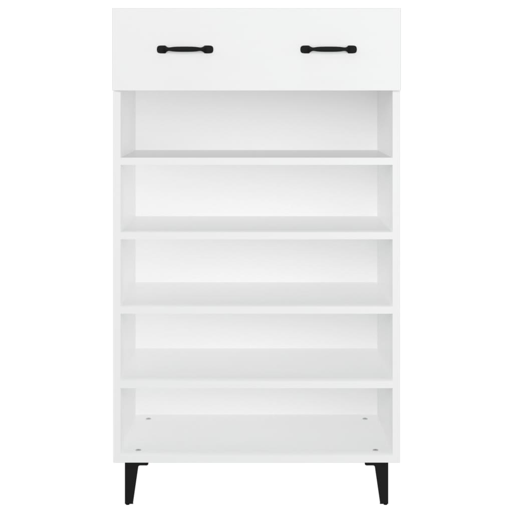 skoreol 60x35x105 cm konstrueret træ hvid