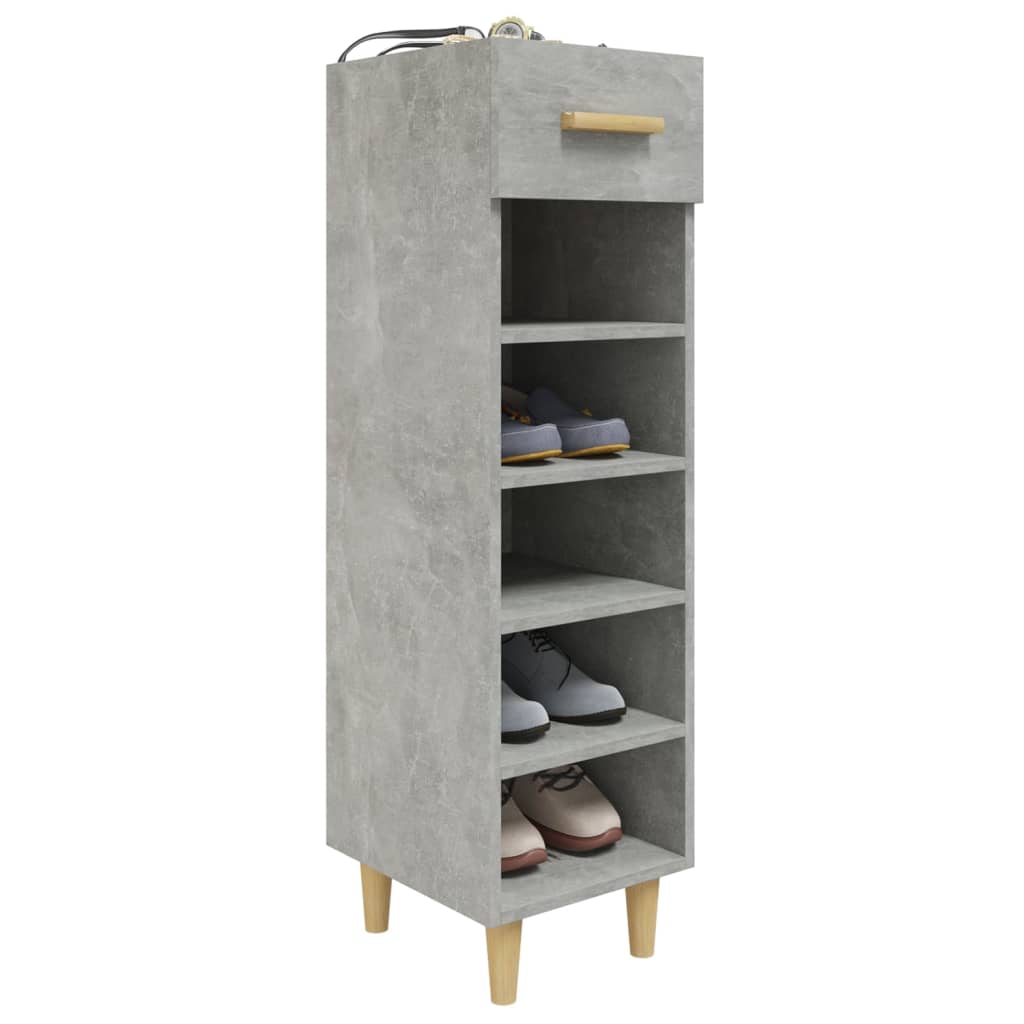 skoreol 30x35x105 cm konstrueret træ betongrå