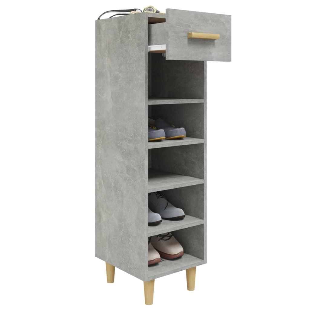 skoreol 30x35x105 cm konstrueret træ betongrå