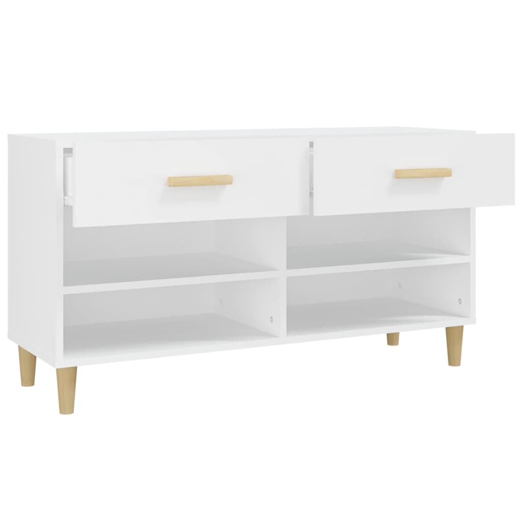 skoreol 102x35x55 cm konstrueret træ hvid