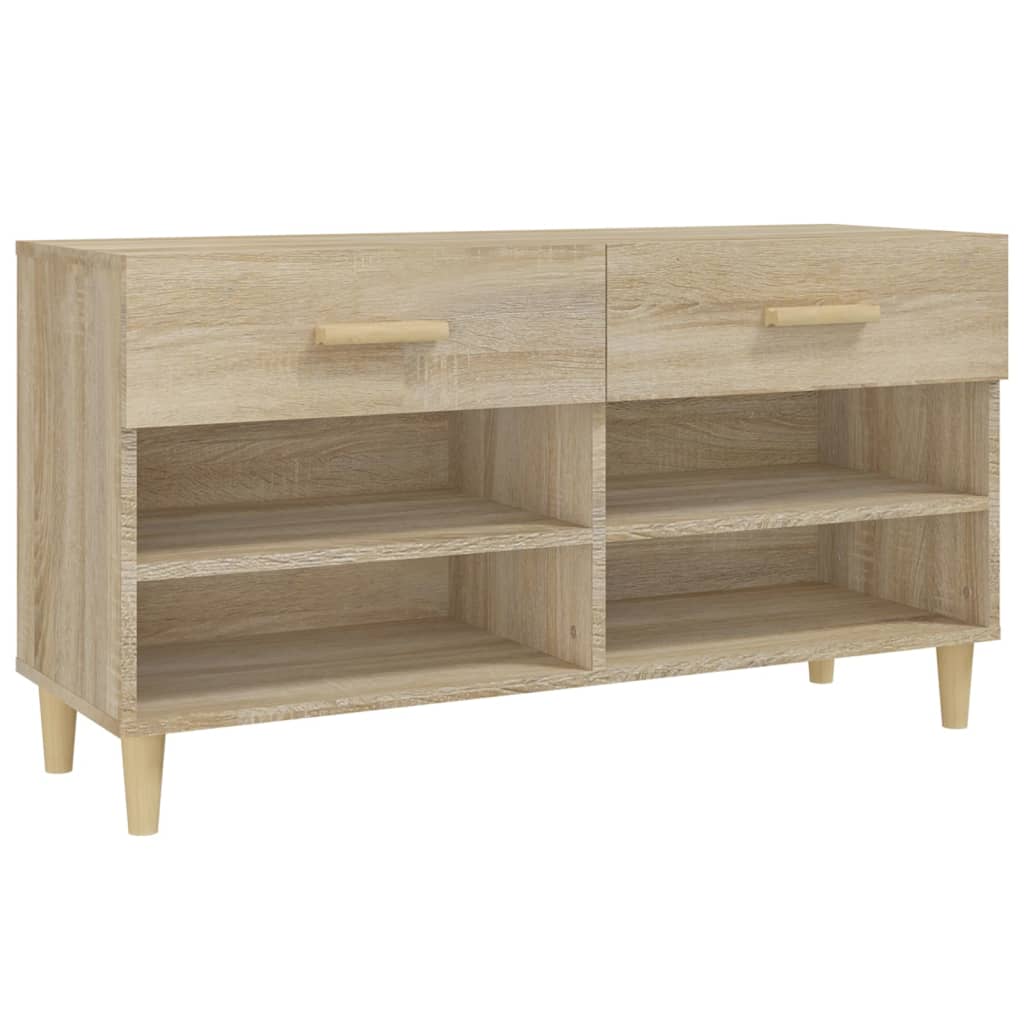 skoreol 102x35x55 cm konstrueret træ sonoma-eg