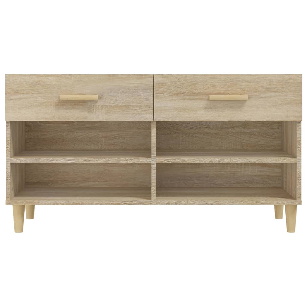 skoreol 102x35x55 cm konstrueret træ sonoma-eg