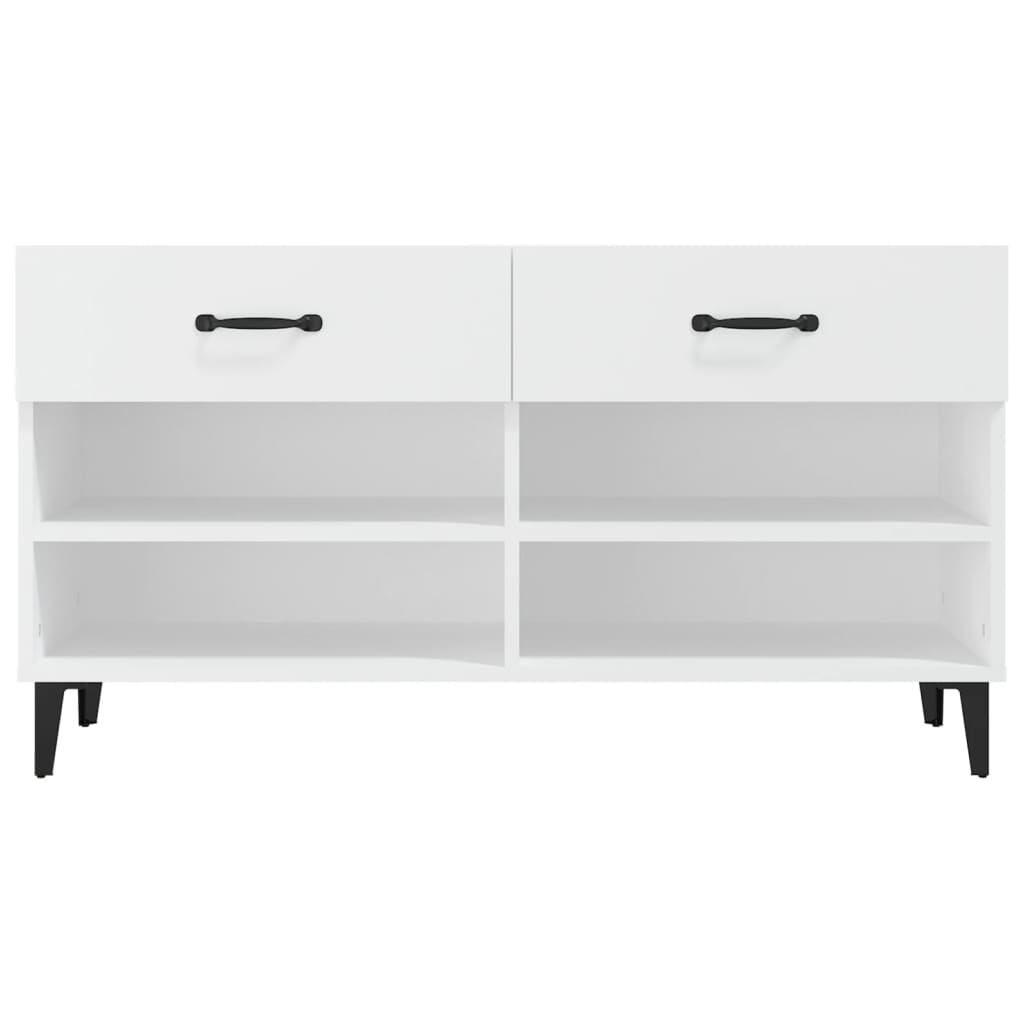 skoreol 102x35x55 cm konstrueret træ hvid