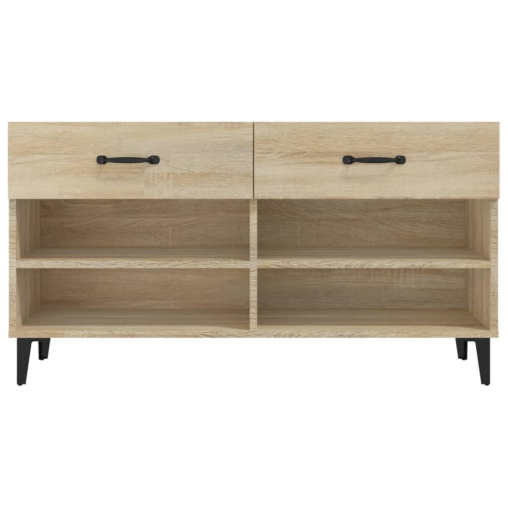 skoreol 102x35x55 cm konstrueret træ sonoma-eg