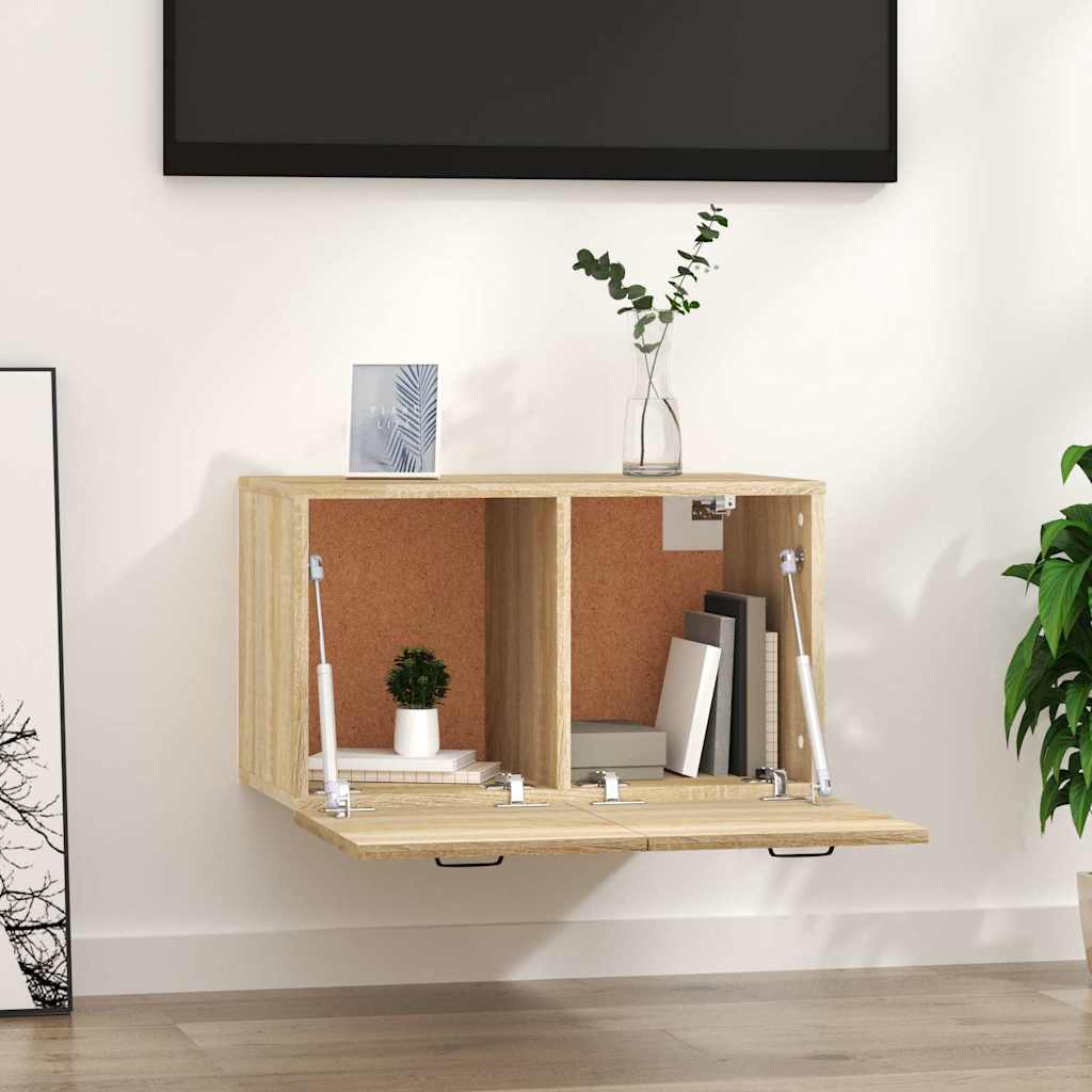 vægskab 60x36,5x35 cm konstrueret træ sonoma-eg