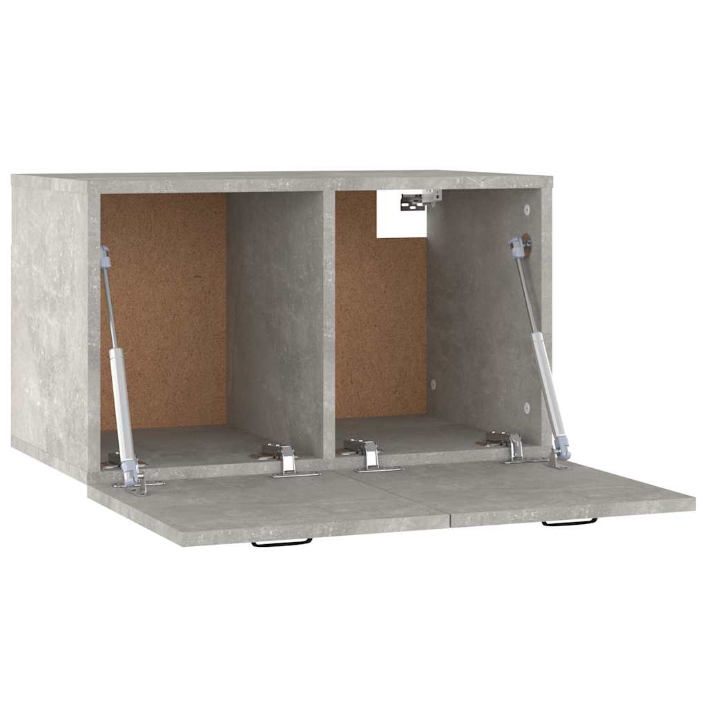 vægskab 60x36,5x35 cm konstrueret træ betongrå
