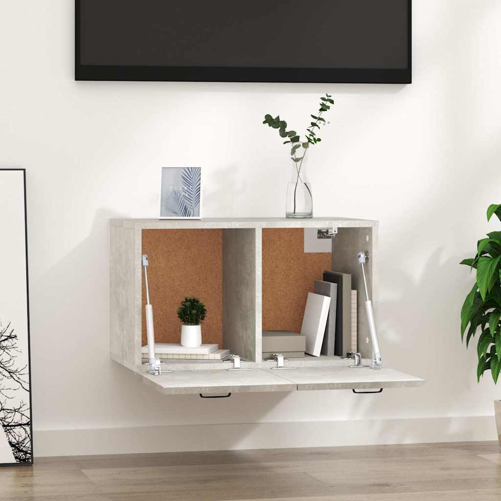 vægskab 60x36,5x35 cm konstrueret træ betongrå